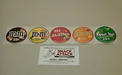 Vendstar 3000 Bulk Candy Vending Machine / (5) Candy Label Stickers - New Oem  • $9.99