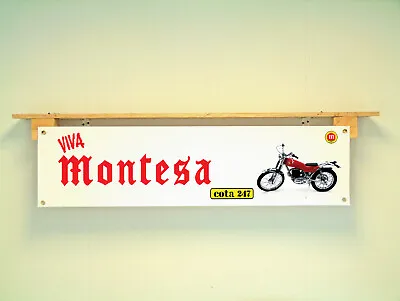 Montesa Cota 247 Banner Classic Trials Bike Motorcycle Workshop Wall Display • $18.82