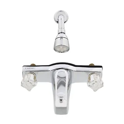 Empire Faucets Mobile Home 8  Tub & Shower Chrome Faucet With Offset Shower • $89.95