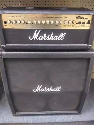 Marshall Half Stack Mg100hdfx Guitar Amp And Mg 412a Cabinet Vg Co (va5006855) • $399.99