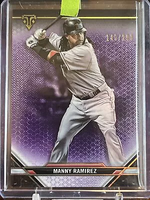 2021 Topps Triple Threads Purple Manny Ramirez /299 Red Sox #46 • $2