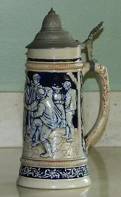 Vintage Reinhold Merkelbach RM Beer Stein Tyrolean Dancers 3574 Germany Antique • $25