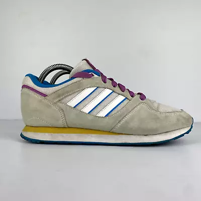 Adidas ZX 100 Shoes Sneakers Retro Look Women's US 7 Multicoloured Suede RARE • $39.95