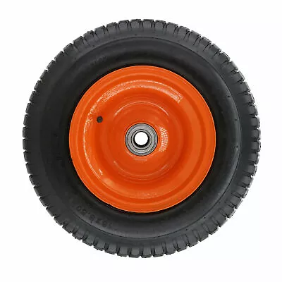 16  Heavy Duty Wheelbarrow Wheel Wide Tyre Pump Up Barrow 6.50 - 8 25.4mm Bore • $69.90