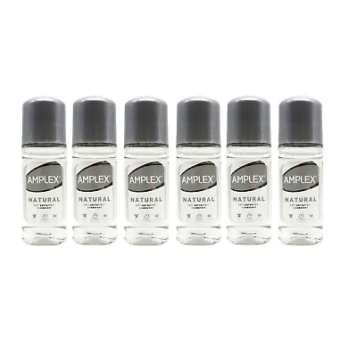 6 X Amplex Roll On Natural 50ml • £10.49