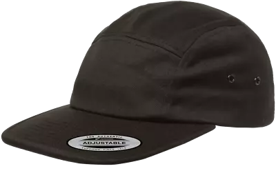 Yupoong  7005 Plain 5 Panel Jockey Camper Cap Flat Low Profile Hat Cap • $10.99