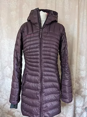 Mammut Pertex Microlight  M Ladies Aubergine  Down Filled Walking Hiking  Jacket • £60