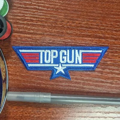 Top Gun Movie Flight Patch Maverick Goose Embroidered Iron On Patch 1.25x3.75  • $4.50