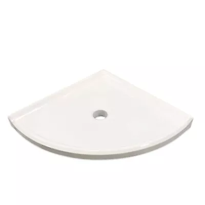 8  Polished White Ceramic Corner Shelf Elegant Shower Shelf With A Drain Hole • $39.90