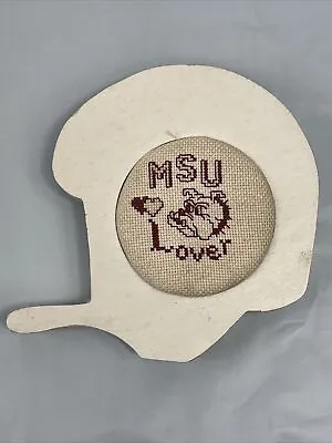Vintage Mississippi State Bulldogs Helmet Wood Wall Hanger MSU Lover Helmet Look • $19.99