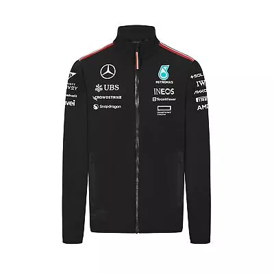 2024 Mercedes AMG Petronas F1 Men's Team Black Softshell Size L • $176.60