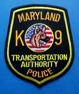 Maryland Transportation Authority Police K 9 Patch German Shepherd US Flag K-9 • $3.94