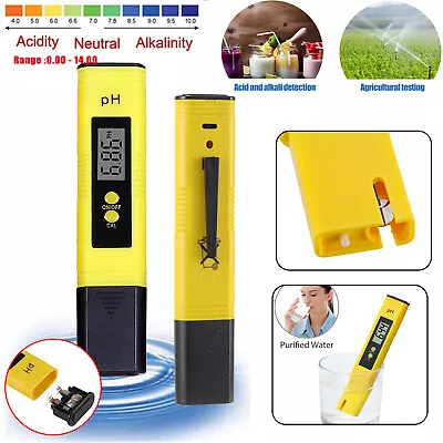 £5.49 • Buy LCD Digital PH Meter Tester Pen Portable Hydroponics Aquarium Water Test Pen UK