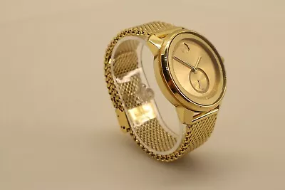 Movado Bold MB.01.1.34.6563 Swiss Quartz Gold Tone SS 42mm *Read Desc #73 • $152.99