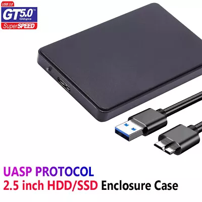 $10.85 • Buy USB 3.0 Hard Drive Disk 2.5  SATA HDD SSD External Slim Enclosure Case AUS