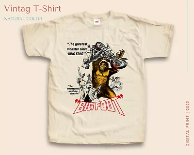 Big Foot Vintage T Shirt For Men NATURAL S-5XL • $22