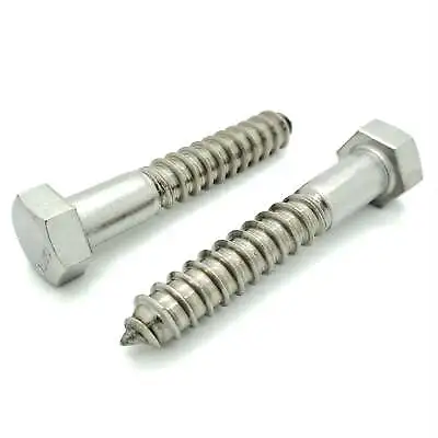 10 Qty 1/2  X 3  304 Stainless Steel Hex Lag Bolt Screws (BCP1141) • $24.99