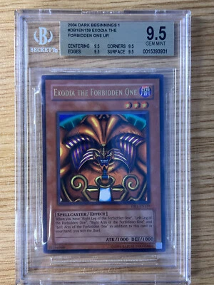 £21 • Buy BGS 9.5 Gem Mint - Exodia The Forbidden One #DB1-EN139 Holo - Yugioh 2004