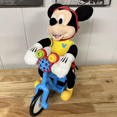 Mickey Mouse Clubhouse Boppin' Bikin' Mickey Mouse Plush Mickey Mouse Bike Works • $19.95