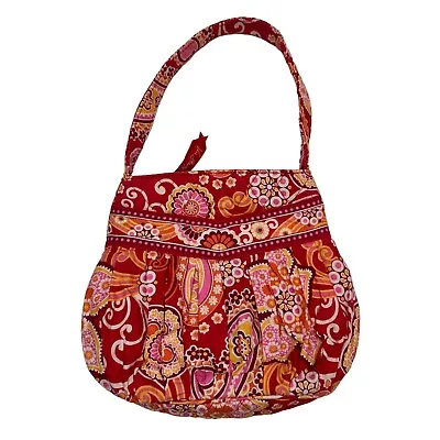 Vera Bradley Purse Hannah Mini Bag Raspberry Fizz Retired Girls Red Pink • $14.99