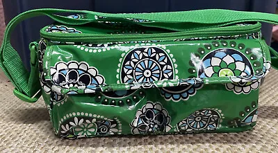 Vera Bradley CUPCAKES GREEN Cooler SMALL Mini TOTE Lunch Box W/ Zip Lid • $19.99