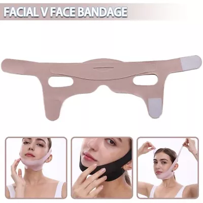$6.46 • Buy Facial Slimming Strap V Line Mask Face Lifting Band Double Chin Reducer Belt.
