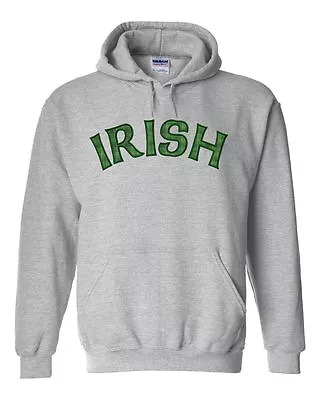 Irish Stitched Applique Pullover Hoodie-18500 • $34.99