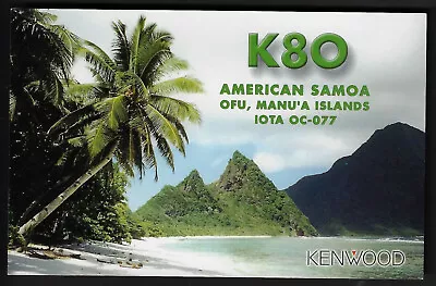 QSL Card  K80Palm Trees OfuManu'a Isl.American Samoa(Q4986) • $7.92