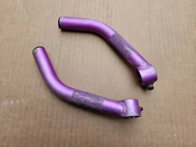 Vintage 90s Mountain Bike Bar Ends Aluminum 7  Long 22.2mm Clamp Pink • $16.50