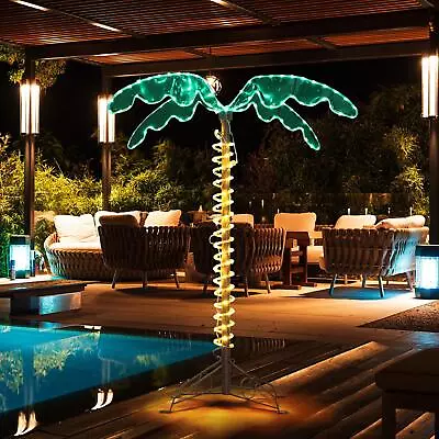 Lighted Palm Tree A Stunning Artificial Decoration For Home Party Christmas Pool • $29.99