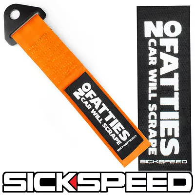 $32.60 • Buy Orange High Strength Racing Tow Strap No Fatties Car Will Scrape P13