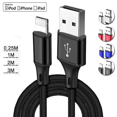 $7.35 • Buy Heavy Duty USB Fast Charger Cable For IPhone 6 7 8 11 12 13 14 Plus X XR XS Cord
