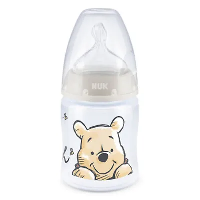 NUK First Choice+ Winnie The Pooh No Colic M Flow Feeding Bottle 150 Ml 0-6M • £6.99