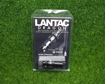 Lantac Dragon Muzzle Brake Dead Air Keymo Wolfman .223/5.56 Black - DGN556B-WM • $129.95