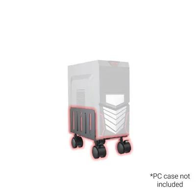 $39 • Buy Computer PC Stand Rolling Case Holder Desktop Wheels Adjustable Vision Mounts