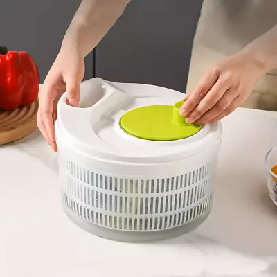 Vegetables Salad Spinner Fruit Drainer Dryer Lettuce Spinner Kitchen Gadgets • $15.34