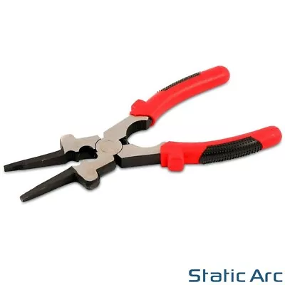 Mig Welding Pliers Multi Purpose Pincer Torch Fit Tip Shroud Wire Cutter Hammer • £7.50