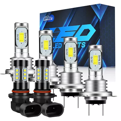 For Vw Jetta 2007-2012 2013 2014 Front LED Headlight Hi/Low Beam Fog Light Bulbs • $39.99