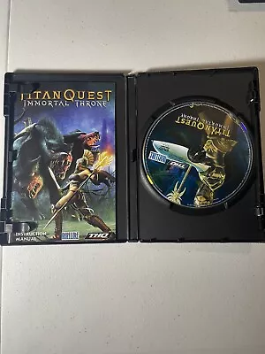 Titan Quest Immortal Throne PC Very Good Disc With Manual • $8