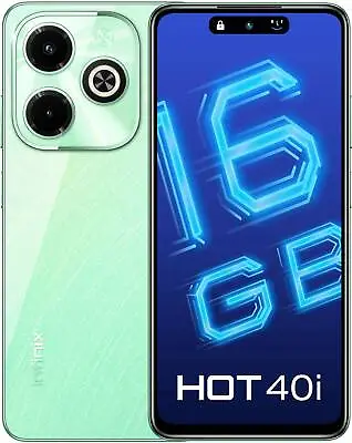 Infinix HOT 40i (Blue 256GB 8GB RAM) 6.6  50MP+AI Lens Dual SIM Global Version. • $169