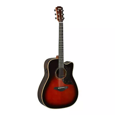 Yamaha A3R Cutaway Acoustic 6 String Electric Guitar With Bag Brown Sunburst • $899.99