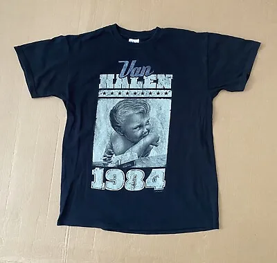 Rare VAN HALEN T Shirt 1984 Hard Rock Music Memorabilia Medium M OFFICIAL • £19.50