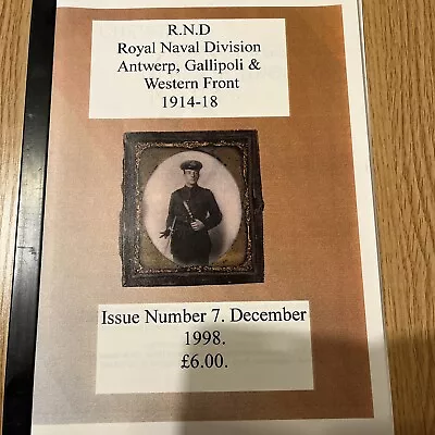 Royal Naval Division Booklet Issue 7 • £2