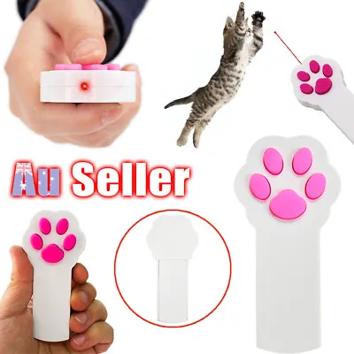 Interactive Cat Claw Shape Funny Beam Pet Laser Pointer Playing Toy LED Dog • $7.55