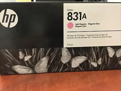 $129.99 • Buy HP Latex 831A Light Magenta Ink Cartridge 775ml, 2019 - FREE SHIPPING New Sealed