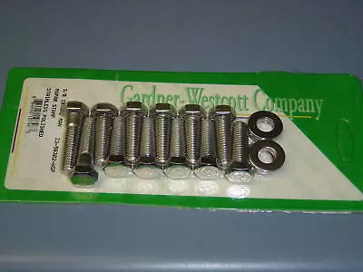 Mopar Small Block Intake Manifold Bolts Polished Ss • $19.43