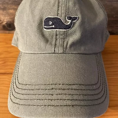 Vineyard Vines Hat Cap Strap Back Green Blue Mens Whale Adjustable Casual Preppy • $8