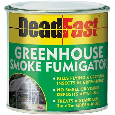 3.5g Deadfast Greenhouse Smoke Fumigator Clean Pest Insect Infestation Control • £13.95