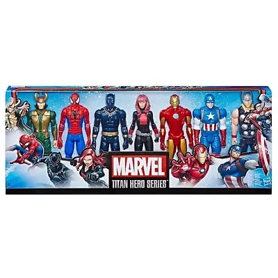 Marvel Avengers Titan Hero Series Multipack 7 Action Figures 12” Gift Birthday • £58