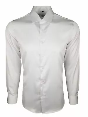 Mens Satin Shirt Wedding Dress Formal Smart Silky Feel Long Sleeves £17.99(422) • £15.99